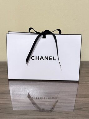 Chanel gift box with ribbon